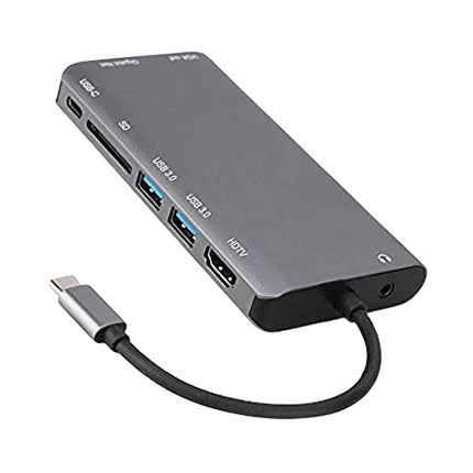 (8 IN 1) Onten OTN-9591B 8 in 1 Multifuntion Type C Hub (8 IN 1) Onten OTN-9591B 8 in 1 Multifuntion Type C Hub